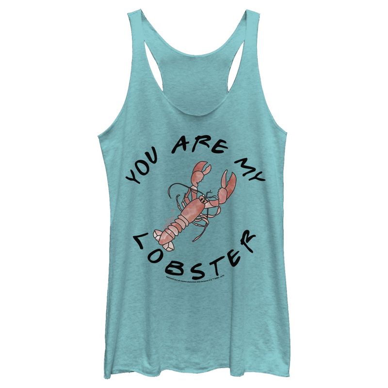 Women's Friends You Are My Lobster Quote Racerback Tank Top, 1 of 4