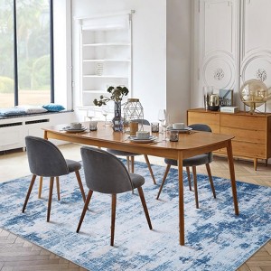 Washable Area Rug - Non-Slip Low Pile Carpet for Living Room & Bedroom (Pet & Kid Friendly) - 1 of 4