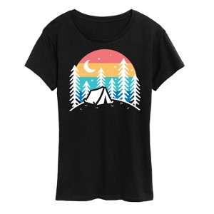 Women's - Instant Message - Rainbow Sunset Short Sleeve Graphic T-Shirt - 1 of 4