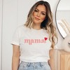 Simply Sage Market Women's Pink Mama Heart Short Sleeve Graphic Tee - 2 of 3
