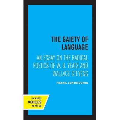 The Gaiety of Language, 19 - (Perspectives in Criticism) by  Frank Lentricchia (Paperback)