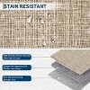 Modern Area Rug - Non-Slip Non-Shedding Low Pile Accent Carpet Contemporary Soft Thin Foldable Mat for Living Room Bedroom Nursery - 3 of 4