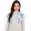 Anna-Kaci Women's Floral Printed Satin Square Scarves with Elegant Patterns and Contrast Borders for Chic and Versatile Styling - 4 of 4