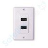 SatelliteSale Universal HDMI 1.4 Wall Plate 10.2Gbps 4K/30Hz White With Screws And Wall Bracket Included - 2 of 4