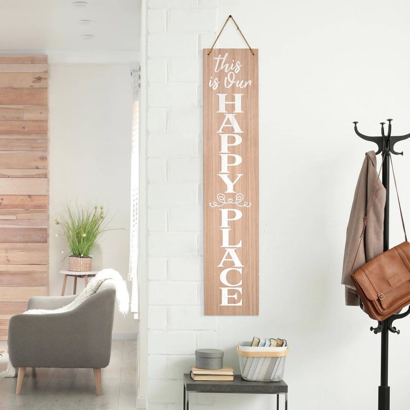 Happy Place Nut House&#39; Double Sided Hanging/Leaning Wall Sign - American Art Decor, 4 of 8