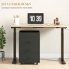 NicBex 3-Drawer File Cabinet with Wheels Mobile Filing Under Desk Storage with Removable Tray Storage Cabinet for Home, Office - 2 of 4
