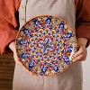 LunaLulinlk Bohemian Style 6 Piece Dinner Plates Sets, 10.5" large dinner plates Service for 6, Microwave and Dishwasher Safe - 4 of 4