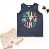 The Juniper Shop Mini Smiley Smile and Be Kind Aria Toddler Tank - 3 of 4