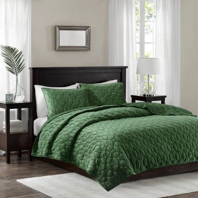 Sapphtopaz 3-Piece Velvet Geometric Quilt Set, Full/Queen Comforter Set, Bedding with 2 Shams for Women, Men, Kids & Teens