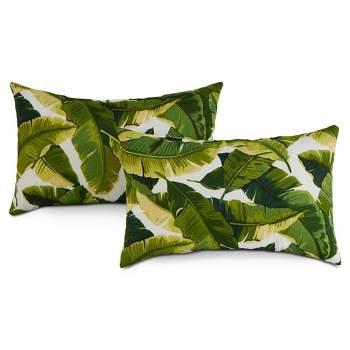 Kensington Garden 2pc 19"x12" Rectangular Outdoor Lumbar Pillows