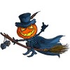Men's Design By Humans Halloween flying pumpkin By officegeekshop T-Shirt - 2 of 2