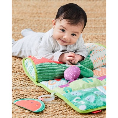 Farm-Themed Baby Tummy Time Playmat with Pillow and Toys