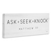 Stupell Industries Ask Seek Knock Minimal Scripture, 48" x 20" - 3 of 4