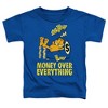 Toddler Boys' Garfield Money Is Everything T-Shirt Royal Blue - 2 of 4