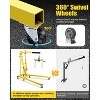 2-Ton Shop Crane with Lever, Hydraulic Folding Engine Hoist w/6 Steel Casters - Lift Car Transmissions, Boat Motors, Farm Equipment (Net Wt. 168 Lbs) - 3 of 4