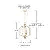 Capital Lighting Ophelia 3 - Light Chandelier in  Winter Gold - 2 of 4