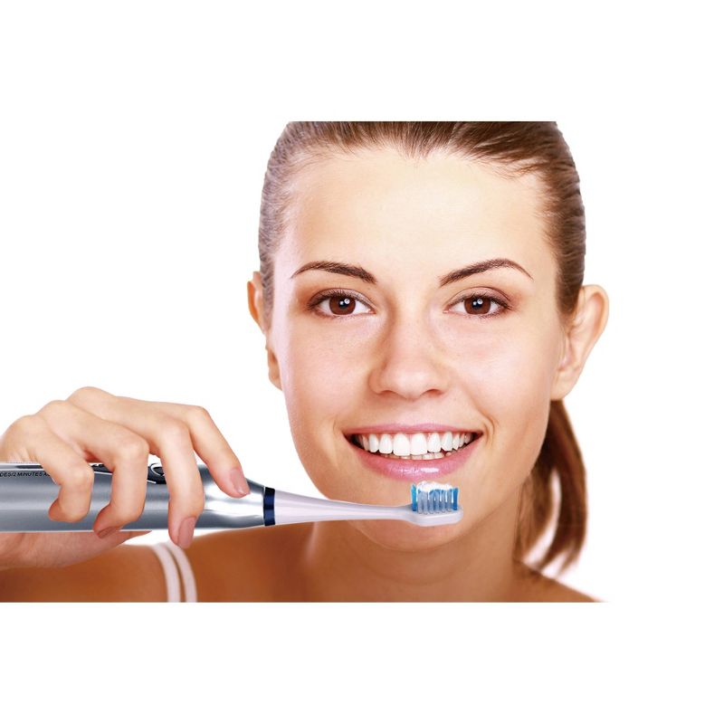 Pursonic Toothbrush with UV Sanitizer +12 Brush Heads - S450SR, 2 of 7