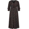 Women's Plus Size Jolene Print Maxi Dress - black | CITY CHIC - 4 of 4