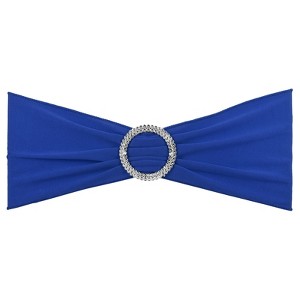 Unique Bargains Polyester Wedding Decoration Stretch Chair Sashes Bows 10 Pcs - 1 of 4