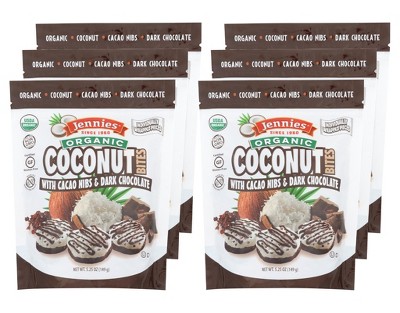 Jennies Cacao Nibs & Dark Chocolate Coconut Bites - Case Of 6/5.25 Oz ...