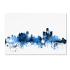 Trademark Fine Art -Michael Tompsett 'Detroit Michigan Skyline II' Canvas Art - 2 of 3