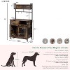 Racxily 2 in 1Furniture Style Dog Cage, PET Friendly Dog Crate Composite Desk, Hutch Pet Friendly Furnitures - 4 of 4