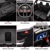24V Ride On UTV Car for Kids, Remote Control, 200W Motors, LED Lights, USB Music, Spring Suspension - 2 of 4