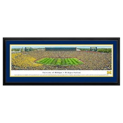 NCAAMichigan Wolverines BlakewayFootball Stadium View Framed Wall Art