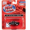 1976 Chevrolet Stepside Pickup Truck Midnight Black with White Stripes 1/87 (HO) Scale Model Car by Classic Metal Works - 3 of 3
