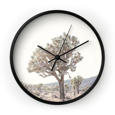  Bree Madden Desert Light Round Black Wall Clock - Deny Designs 