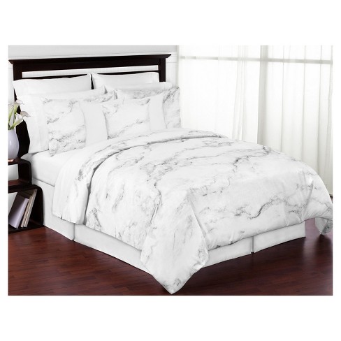 Black White Marble Comforter Set Full Queen Sweet Jojo Designs Target