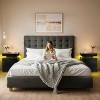 EROMMY 18.9" W Led Nightstand With Charging Station ,two Drawers, Wireless Charging, Usb/type-c Ports & Rgb Lights - 3 of 4