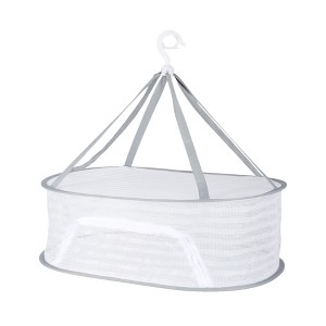 Unique Bargains Single Layer Drying Basket Gray 1 Pc - 1 of 4