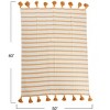 Storied Home Striped Cotton Throw Blanket with Tassels - 2 of 4