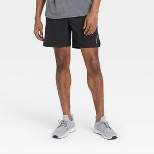 Men's 7" Unlined Run Shorts - All in Motion™ Black L