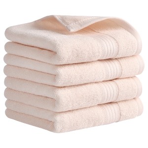REGALWOVEN Bath Hotel Spa Solid Striped Cotton Soft Absorbent Hand Towels 13" x 29" - 1 of 4