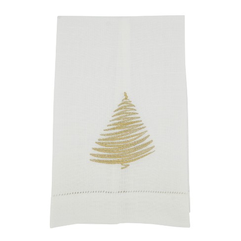 CHRISTMAS TREE DECOR Linen Kitchen Towels - Exclusive Designs Tea Towels -  100% Linen Dishtowels - Elegant Holidays Dish Towels - Christmas Kitchen  Hand Towels Home Decoration Gifts