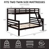 Kumasinova Bunk Bed with Thick Posts,Wood Bunk Bed with Ladder,High Guardrail for Kids Teens Bedroom,No Box Spring Needed - 3 of 4