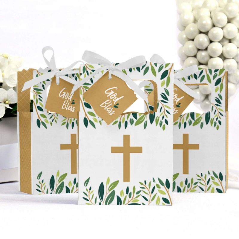 Big Dot of Happiness Elegant Cross - Religious Party Favor Boxes - Set of 12, 3 of 7