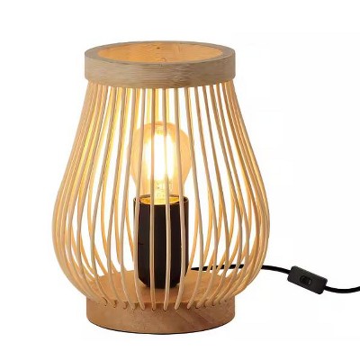 7.09 in. Bamboo Desk Lamp