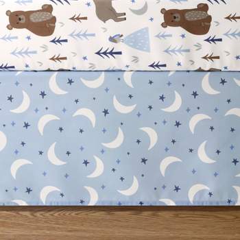 The Peanutshell Crib Bedding Set for Baby Boys, Under the Stars, 3 Pieces
