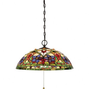 Quoizel Lighting Violets 3 - Light Pendant in  Vintage Bronze - 1 of 4