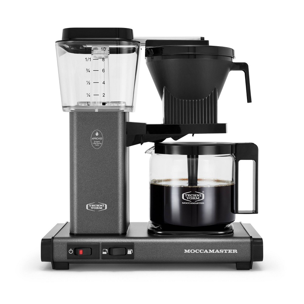 Technivorm Moccamaster KBGV Coffee Maker Stone Gray: 40 oz Capacity, Electric, Paper Filter, Metal, 10 Cups