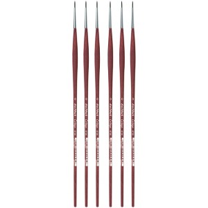 da Vinci COLLEGE Student Brush, Synthetic, Acrylic & Oil, Round, Series 8730, Size 0, Pack of 6 - 1 of 3