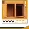 BestMassage Chicken Cage Wooden Chicken Coop Bunny Cage with Waterproof Roof, Nature - 3 of 4