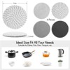 Itopfox 4-Piece Heat-Resistant Kitchen Pot Holders for Hot Dishes, Pans, and Furniture Protection, Essential Home Trivets - 2 of 4