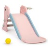 Infurnic Baby Activity Gyms Adorable Dinosaur Kids Slide, Freestanding with Basketball Hoop, PP and PE Materials, Multicolored, 26.77"*5.91"*15.35" - 4 of 4