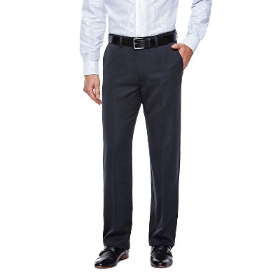 Haggar H26 Men's Straight Fit Trousers - Charcoal Heather 30x32