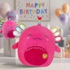 TITQWOP 14" Birthday Axolotl Plush Pillow Pink Axolotl Stuffed Animal Plush Toy Cute Soft Plushie Doll Happy Birthday Gifts for Kids Boys Girs - 4 of 4