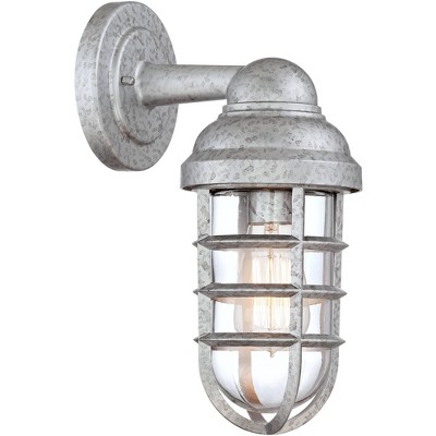 Marlowe Galvanized Steel 13'' Industrial Outdoor Wall Light